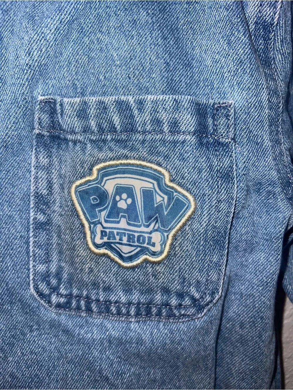 Paw Patrol Denim Jean Jacket in Blue with Patch